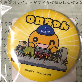 onちゃん　缶バッジ　東京限定(キャラクターグッズ)