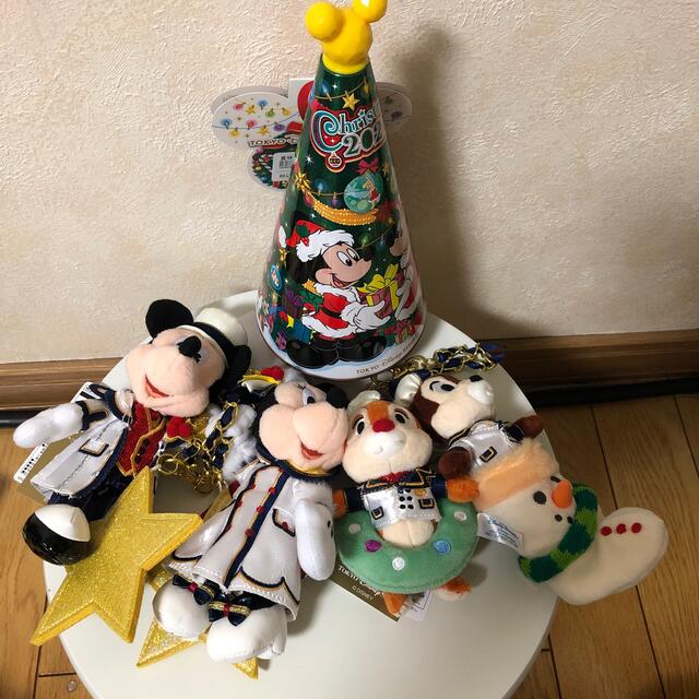 ディズニー2021クリスマス　ぬいば3種 +パフチョコレート缶