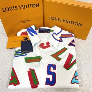 ルイヴィトン(LOUIS VUITTON)の国内正規品 新品同様 ルイヴィトン×NBA 半袖 レター オーバー シャツ(シャツ)