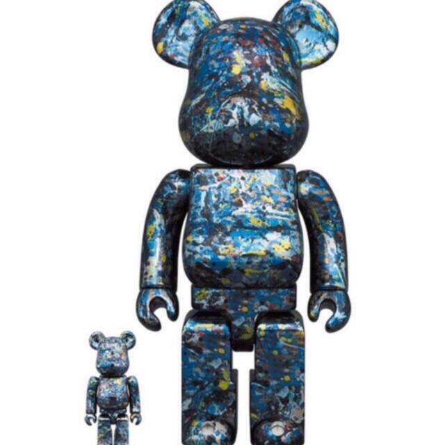 MEDICOM TOY(メディコムトイ)のBE@RBRICK Jackson Pollock 100%&400% ハンドメイドのおもちゃ(フィギュア)の商品写真