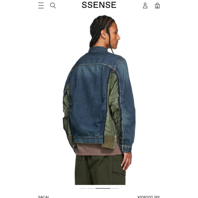 sacai(サカイ)のsacai デニム ジャケット メンズのジャケット/アウター(Gジャン/デニムジャケット)の商品写真