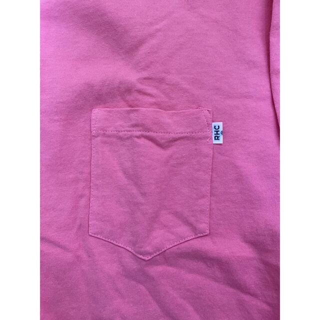 Ron Herman(ロンハーマン)のRHC ロンハーマン別注　ポケットロンTシャツ サイズL ピンク メンズのトップス(Tシャツ/カットソー(七分/長袖))の商品写真