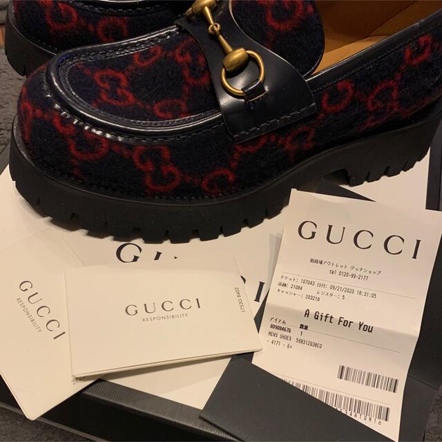 Gucci(グッチ)のGUCCI 厚底　ローファー　ラグソール　ホースビット メンズの靴/シューズ(スリッポン/モカシン)の商品写真