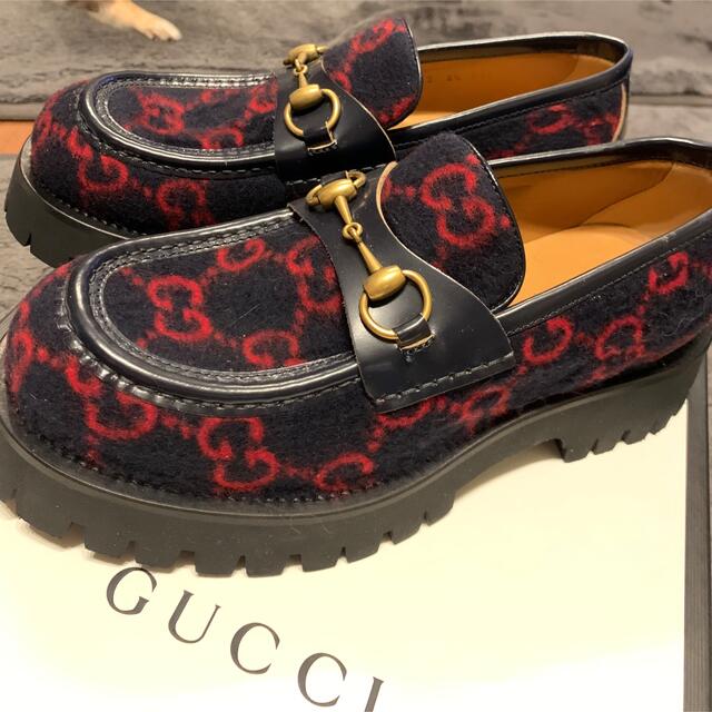 Gucci(グッチ)のGUCCI 厚底　ローファー　ラグソール　ホースビット メンズの靴/シューズ(スリッポン/モカシン)の商品写真