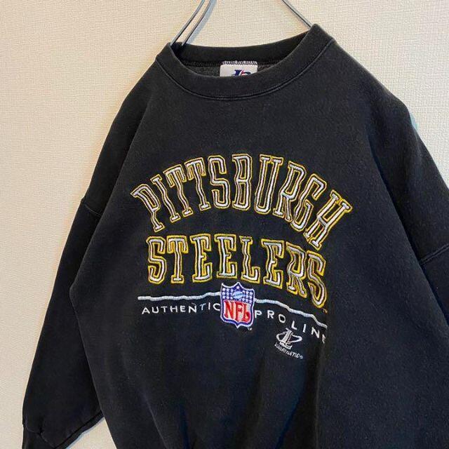 在庫一掃売り切りセール PLO PLAYER NFL スウェット steelers 刺繍 