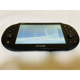 プレイステーションヴィータ(PlayStation Vita)の☆画面傷無し☆PSVita PCH-2000 ZA11 SONY ブラック 本体(家庭用ゲーム機本体)