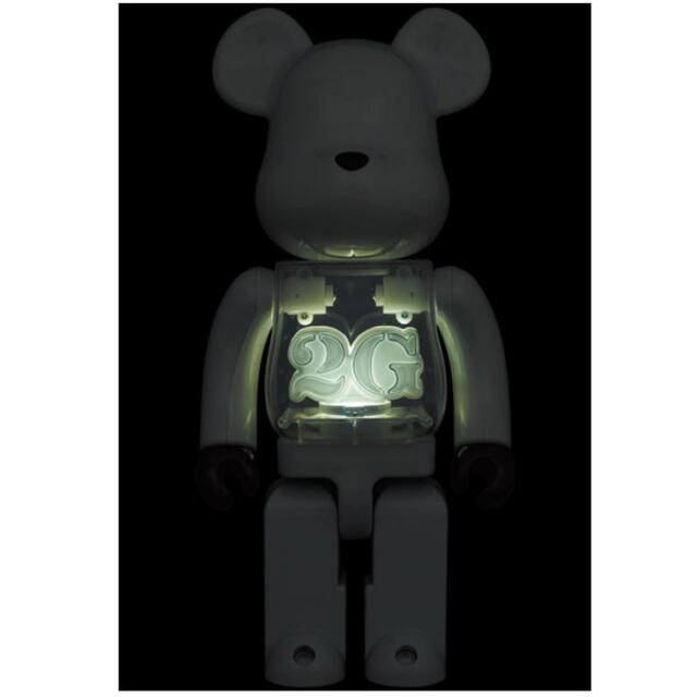 MEDICOM TOY(メディコムトイ)のBearbrick 2G WHITE CHROME 100% & 400% エンタメ/ホビーのフィギュア(その他)の商品写真