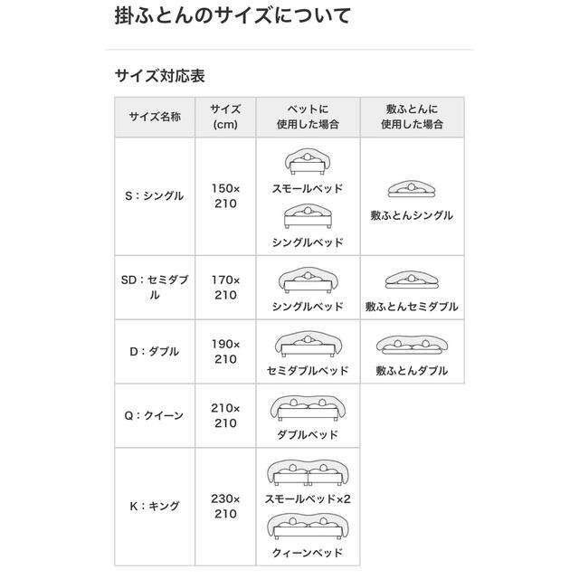 MUJI (無印良品)(ムジルシリョウヒン)の【新品・未使用】無印良品 グレー羽毛掛ふとん・軽量一層式 シングル インテリア/住まい/日用品の寝具(布団)の商品写真