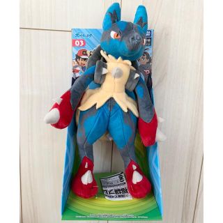 ポケモン(ポケモン)の【新品】ポケモン　メガルカリオ　ぬいぐるみ(キャラクターグッズ)