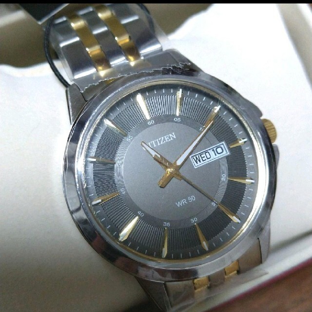 CITIZEN(シチズン)の【新品】シチズン クォーツ シルバー ブラック ゴールド BF2018-52H メンズの時計(腕時計(アナログ))の商品写真