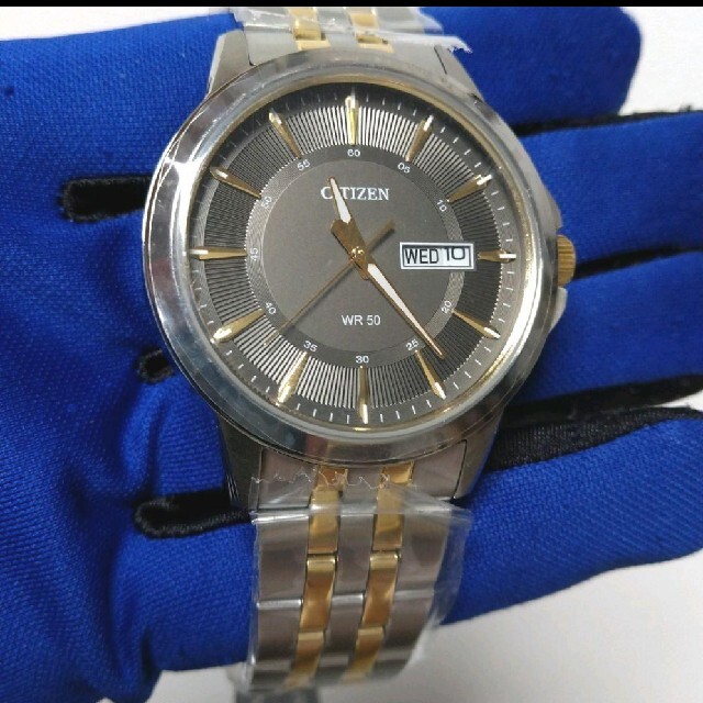 CITIZEN(シチズン)の【新品】シチズン クォーツ シルバー ブラック ゴールド BF2018-52H メンズの時計(腕時計(アナログ))の商品写真