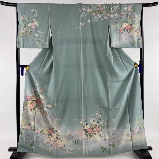 訪問着 美品 名品 身丈164cm 裄丈67cm 正絹 【中古】 レディースの水着/浴衣(着物)の商品写真