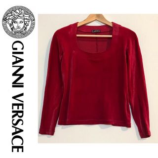 ジャンニヴェルサーチ(Gianni Versace)の【美品】GianniVersace 長袖　高級ベルベット(カットソー(長袖/七分))