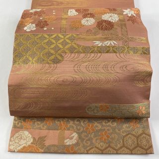 袋帯 名品 六通 正絹 【中古】(帯)