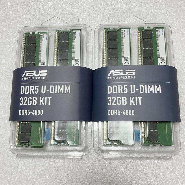 DDR5 4800MHz 16GB×2セットPCパーツ