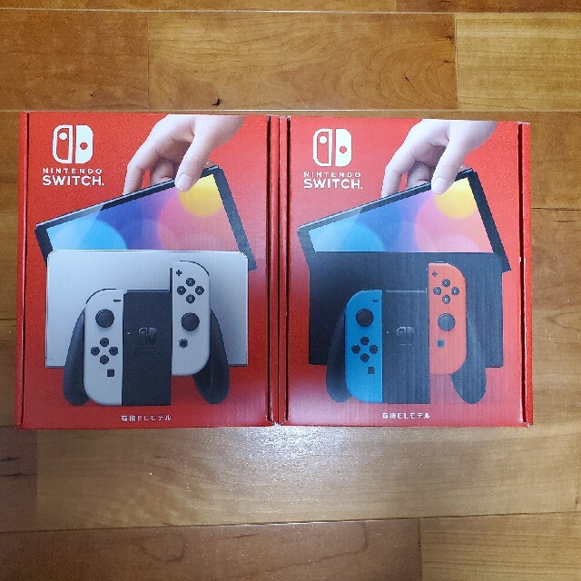 任天堂　switch 有機ELモデル　ネオンブルー　ホワイト　各1台