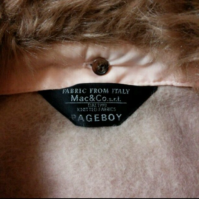 PAGEBOY(ページボーイ)のページボーイ　コート　ピンクベージュ レディースのジャケット/アウター(ロングコート)の商品写真