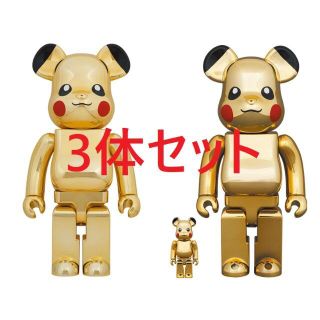 BE@RBRICK ピカチュウ GOLD CHROME 1000％ 400％(その他)