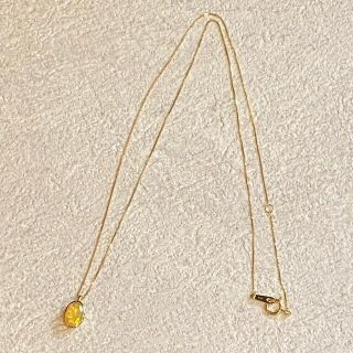 オパール ネックレス ピアス k18 ベネチアンチェーン(ネックレス)