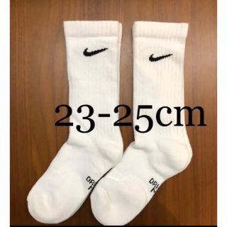 ナイキ(NIKE)の【新品未使用】NIKE  2足組 靴下 ホワイト 23.0cm〜25.0cm(ソックス)