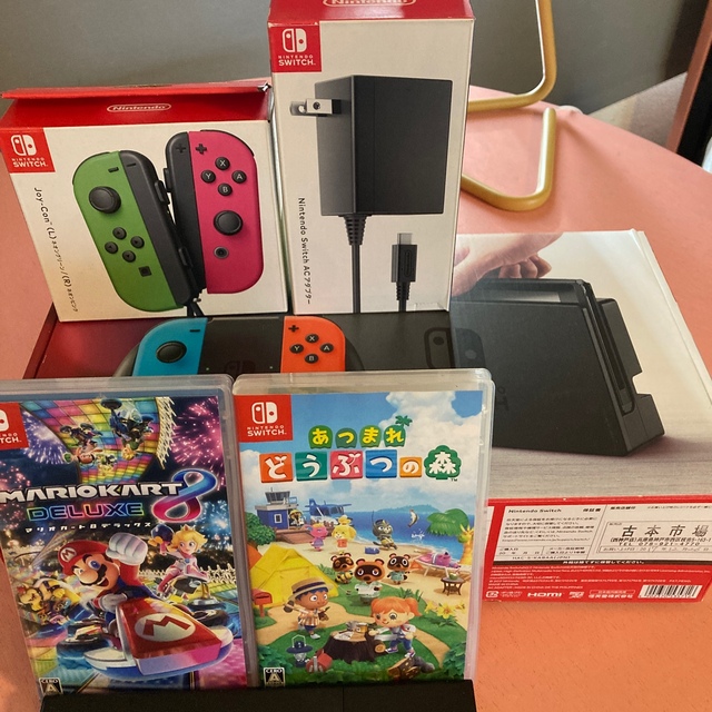 Switch 本体　マリオカート　どう森ソフトセット