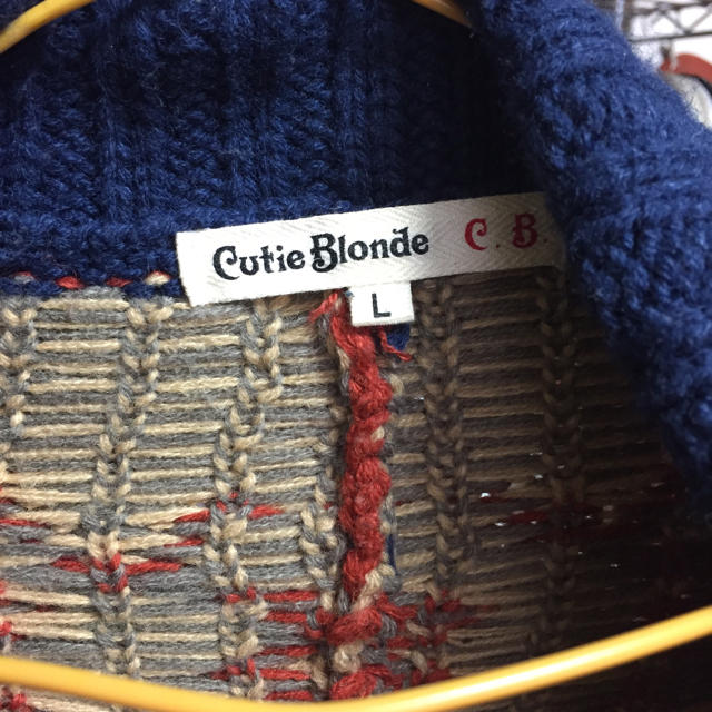 Cutie Blonde(キューティーブロンド)のニットガウン risa 断捨離さま専用 レディースのジャケット/アウター(ニットコート)の商品写真