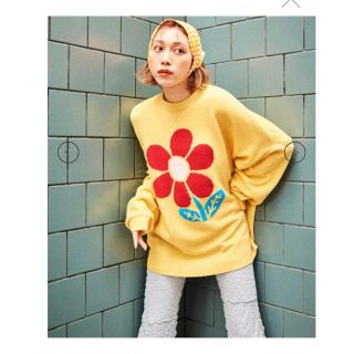キャンディーストリッパーの値下げアイテム | フリマアプリ ラクマ 最終セール価格 Candy stripper FLOWER KNIT キャンディストリッパー Tシャツ/カットソー(七分/長袖)