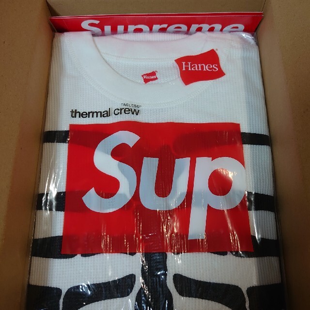 supreme Hanes Thermal Crew Sサイズ