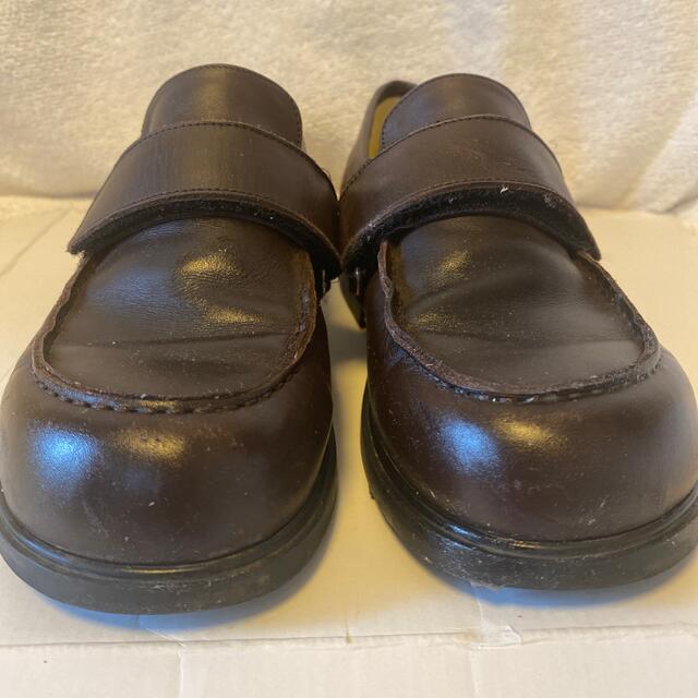 SAYEGUSA(ギンザノサエグサ)のポムダピ・サエグサ コラボ　革靴　ダークブラウン　20.4センチ キッズ/ベビー/マタニティのキッズ靴/シューズ(15cm~)(ローファー)の商品写真