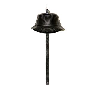 ピースマイナスワン PMO LEATHER BUCKET HAT #1 レザーバケットハット帽子 メンズ