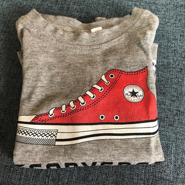 CONVERSE(コンバース)の【美品】 CONVERSE コンバース ロンＴ 100 キッズ/ベビー/マタニティのキッズ服男の子用(90cm~)(Tシャツ/カットソー)の商品写真