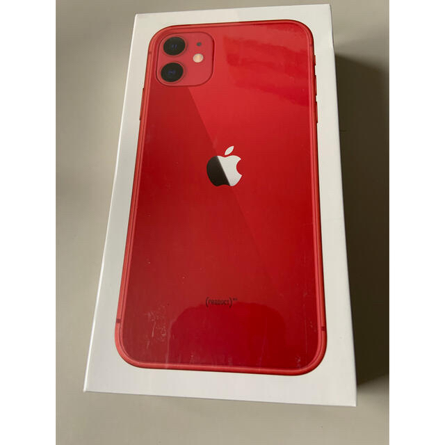 新品未開封iPhone 11 64GB SIMフリー(red)