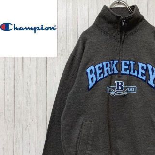 チャンピオン(Champion)のチャンピオン　カレッジ系　トレーナー　スウェット ハーフジップ　刺繍　XS(スウェット)