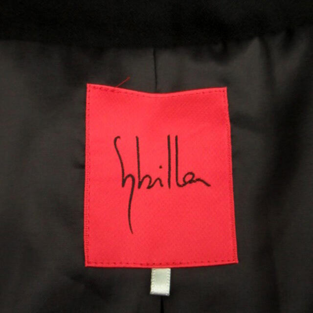 Sybilla(シビラ)のシビラ SYBILLA オープンカラージャケット ショート丈 L 黒 ブラック レディースのジャケット/アウター(その他)の商品写真