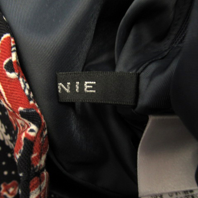 LOUNIE(ルーニィ)のルーニィ フレアスカート ロング丈 マキシ丈 花柄 ドット柄 38 黒 赤 白 レディースのスカート(ロングスカート)の商品写真