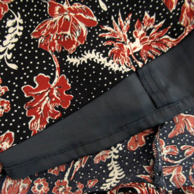 LOUNIE(ルーニィ)のルーニィ フレアスカート ロング丈 マキシ丈 花柄 ドット柄 38 黒 赤 白 レディースのスカート(ロングスカート)の商品写真