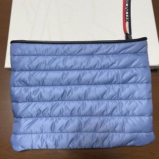 MONCLER - モンクレール クラッチバック ライトブルー 中古の通販 by