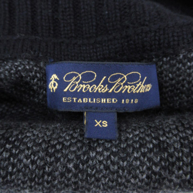 Brooks Brothers(ブルックスブラザース)のブルックスブラザーズ ジャケット ニット チェック XS 紺 グレー /FF34 レディースのジャケット/アウター(その他)の商品写真