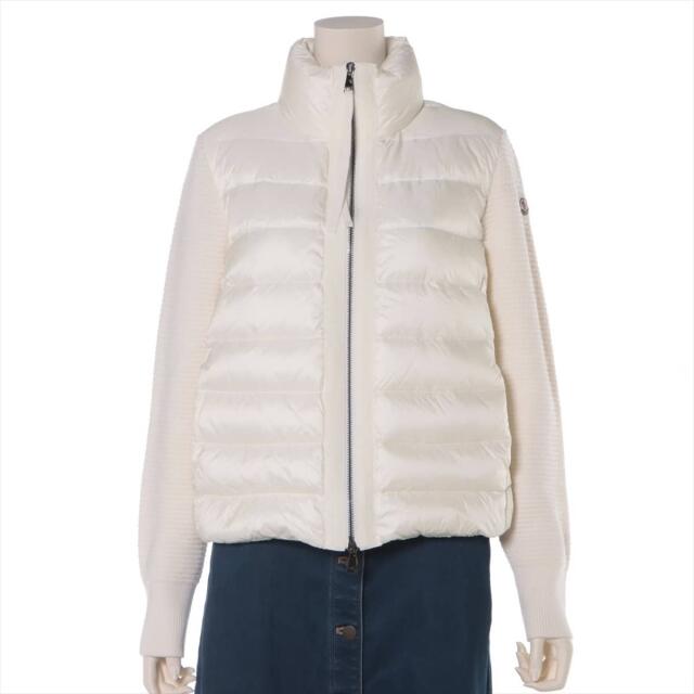 MONCLER - モンクレール  ウール×ナイロン M ホワイト レディース その他アウター