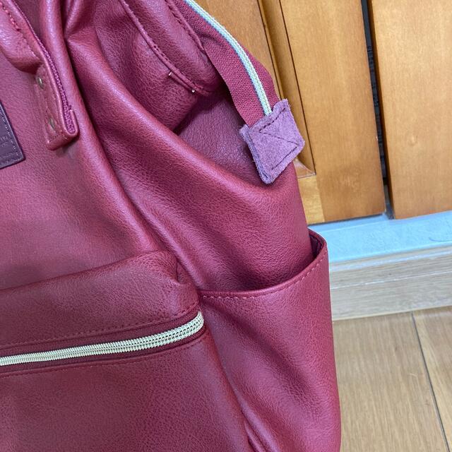 anello(アネロ)のanello リュック　ボルドー レディースのバッグ(リュック/バックパック)の商品写真