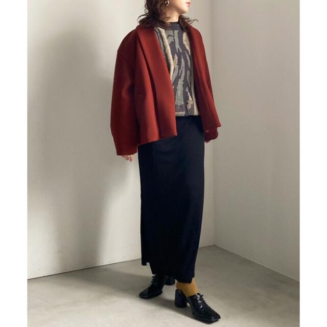 UND FLOWING COLLAR SHORT COAT Mサイズ