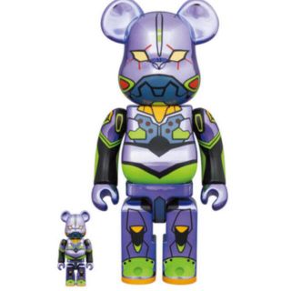 メディコムトイ(MEDICOM TOY)のBE@RBRICK エヴァンゲリオン初号機 CHROME 100% 400%(その他)