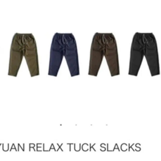 yuan relax tuck slacksパンツ