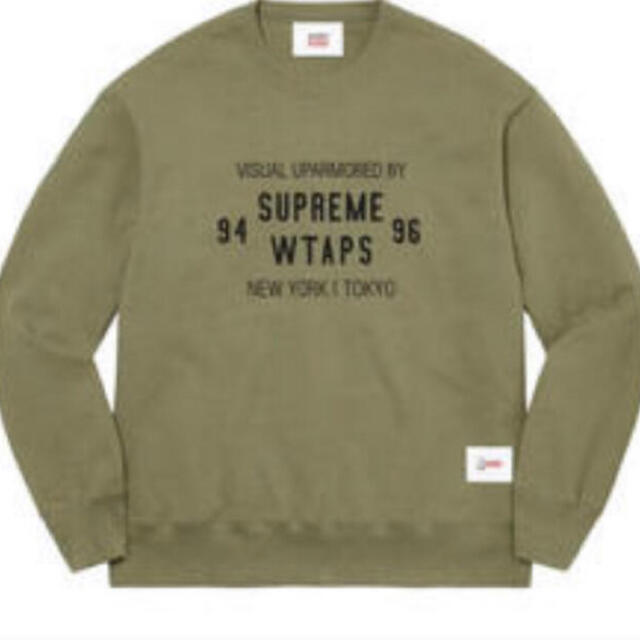 Supreme WTAPS Crewneck Olive Lサイズメンズ