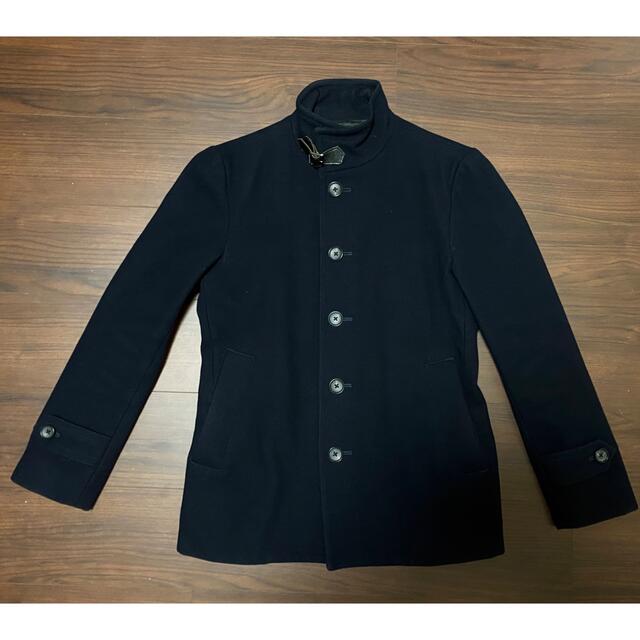 メンズ ショートコート/ネイビー/JOURNAL STANDARD/M | フリマアプリ ラクマ 美品‼︎ ジャーナルスタンダード・メンズ ショートコート