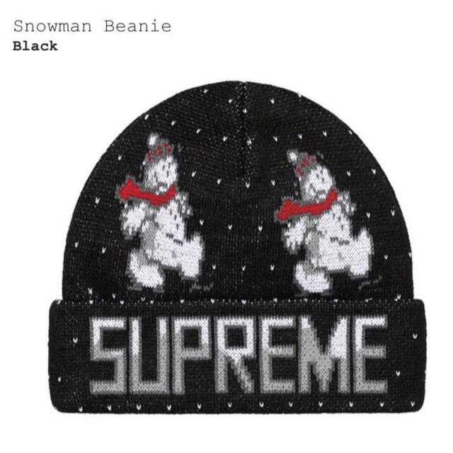 帽子supreme  snowman beanie