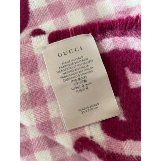 neo_shop様専用⭐️GUCCI グッチ ウールマフラー ストール ピンク