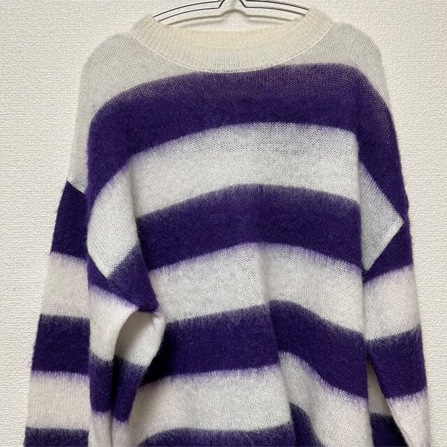 JOHN LAWRENCE SULLIVAN(ジョンローレンスサリバン)のlittlebig mohair knit purple レディースのトップス(ニット/セーター)の商品写真