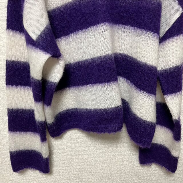 JOHN LAWRENCE SULLIVAN(ジョンローレンスサリバン)のlittlebig mohair knit purple レディースのトップス(ニット/セーター)の商品写真