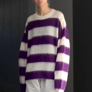 ジョンローレンスサリバン(JOHN LAWRENCE SULLIVAN)のlittlebig mohair knit purple(ニット/セーター)